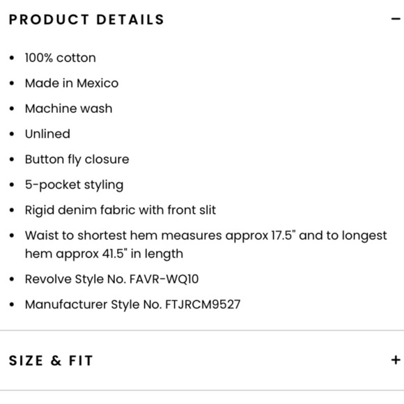 Favorite Daughter Sadie High Rise Denim Jean Front Slit Midi Maxi Skirt Camden - Picture 10 of 10